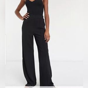 NWT Verónica Moda Vmblair HW Wide Pants Color Black Size L